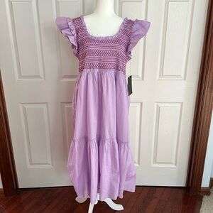 Beautiful lilac smocked sundress by Tuckernuck.